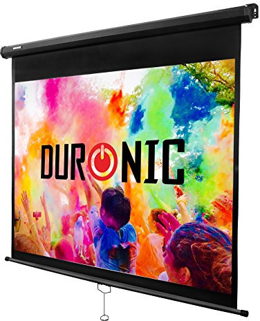 Duronic MPS60 4:3 Telo Proiettore 60 pollici, Schermo per proiettore, Telo da proiezione interno esterno, Home theater cinema Full HD 3D 4K, Schermo di proiezione anti pieghe per casa ufficio scuola