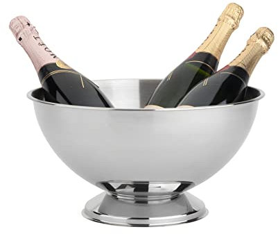 Leopold Vienna Champagnerschale Classic II Edelstahl Ø35x19cm, 304, Silber, 1 Stück (1er Pack), Klassisches