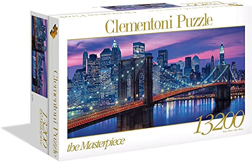 Clementoni 38009 New York - Puzzle 13200 Teile, Geschicklichkeitsspiel für die ganze Familie, farbenfrohes Legespiel, Erwachsenenpuzzle ab 9 Jahren, Mehrfarbig, 50.9 x 31.5 x 10