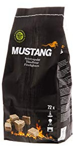 72 Mustang Anzünder Kohle-, Kamin- und Grillanzünder