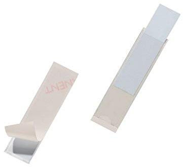 Durable Selbstklebetasche Pocketfix für Einsteckschilder, 75 x 18 mm, 10 Stück, transparent, 807219