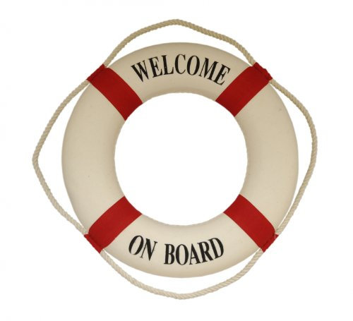 Rettungsring rot weiß verschied. Gr., 25cm