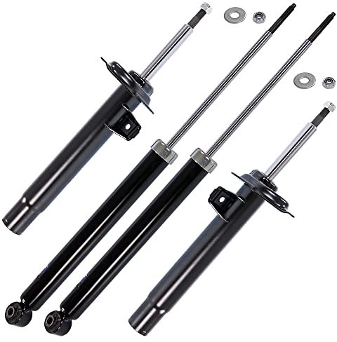 BESTPRICE 4x amortisseurs à gaz avant et arrière jambe de suspension, Compatible avec BMW Série 3 (E46), 3 Cabrio (E46), 3 Compact (E46), 3 Coupe (E46), 3 Touring (E46)