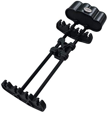 SAS Southland Archery Supply Compact Bow Aluminum Body Hunting Crossbow Light Weight Steel 4-Arrow Quick Release Quiver - Black