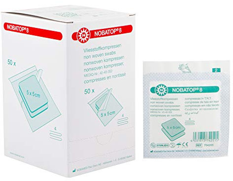 Noba Top 8 estériles tela no tejida compresa 60 unidades)