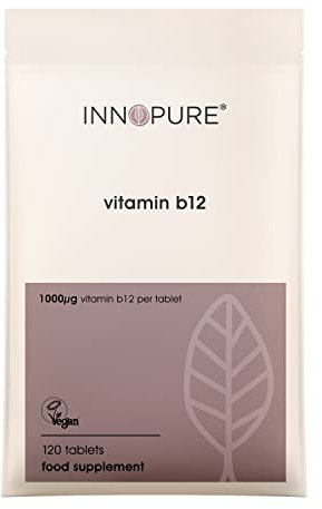 INNOPURE Vitamin B12 Methylcobalamin 1000mcg (No Fillers or Binders) Pure-Fill, High Strength Vitamin B12 Supplement, 1 Daily Capsule (Not Tablets) 120 Capsules