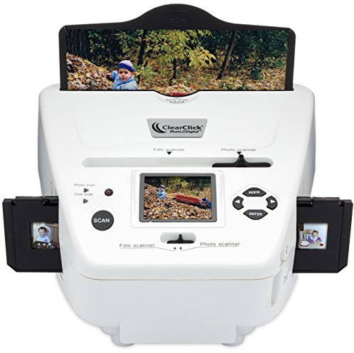 ClearClick Photo2Digital Scanner - Photo, Slide & Film Scanner with 4GB Memory Card & Photo Editing Software