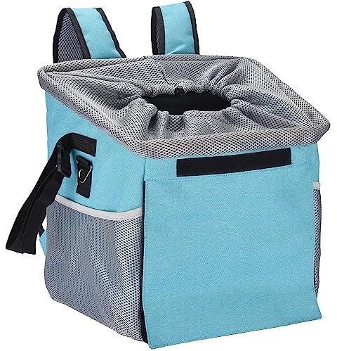 DDOXX Hundefahrradkorb - Transporttasche Katze und Hundetragetasche - Hundekorb Tragetaschen - Hunde Transporttasche - Hunde Tragetaschen, für Fahrrad Lenker - Korb fürs Fahrrad