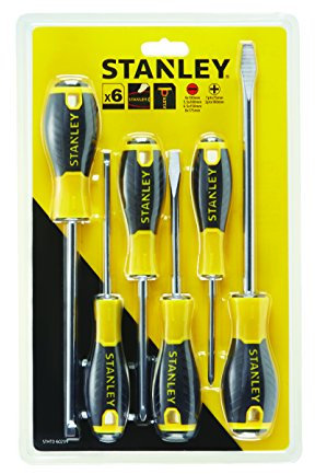 STANLEY STHT0-60209 Jeu de 6 tournevis essentiels Jaune