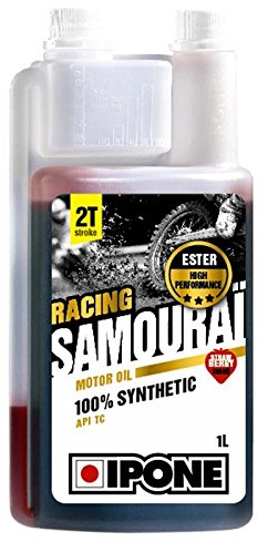 OLIO IPONE 2 TEMPI SAMOURAÏ RACING 100% -SINTETICO AROMA FRAGOLA (BIDONE 1 LITRO)