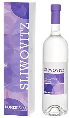 DOMENIS1898 - SLIWOVITZ acquavite di prugne 40% vol. bottiglia in vetro da 70 cl con astuccio