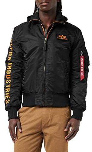 Alpha Industries MA-1 D-Tec SE Bomberjacka för män Black/Orange