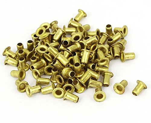 sourcingmap® 3mm x 5mm de orificio Remaches huecos pasacables de circuito impreso PCB 100pcs