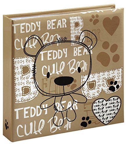 Hama Album photo vierge Bernd (album photo traditionnel format 22,5 cm x 22 cm, 100 pages, pour 200 photos 10 cm x 15 cm) Marron/Blanc/Noir