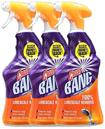 Cillit Bang Limescale & Dirt Remover Spray | Pack of 3 | 750ml Each | Removes Limescale, Grime & Dirt