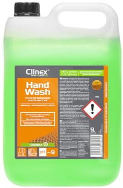 Clinex Geschirrspülmittel Spülmittel Handspülmittel / 5 liter Kanister/hautpflegende Eigenschaften - Enthärtet Wasser/zuverlässige Reinigung, für strahlend sauberes Geschirr