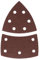 Bosch Accessories Schleifblatt (10 Stück, für Farbe, Lack, Hart-/Weichholz, Spanplatten, Metall, Rost, Zubehör für Multischleifer)