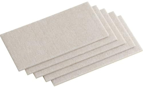Metafranc Filzgleiter TopSoft 100 x 200 mm – 5 Stück – selbstklebend | beige – Effektiver Schutz für Möbel und Stühle – Möbelgleiter-Set für empfindliche Böden – Stuhlgleiter – Filz-Zuschnitt