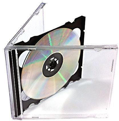 Vision Media CD-Doppelhülle / Jewelcase, für 2 CDs, 10,4-mm-Rücken, schwarze CD-Einlage, 15 Stück