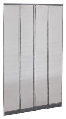 Rideau Moustiquaire pour Porte - Fixation Sans Perçage - Recoupable (L1000 x H2300mm) - Protection Anti-Insectes Idéale pour Portes & Baies Vitrées