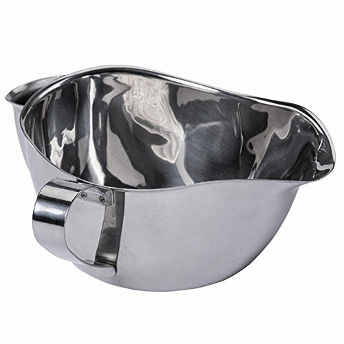GSD Haushaltsgeräte Fett-Trenn-Sauciere, Edelstahl, Silber, 17.5 cm