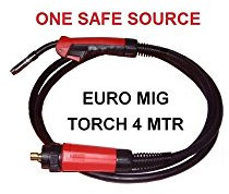 Mig Gas Gasless Welder Euro Torch MB25 4 Metre 230A Welding 6003