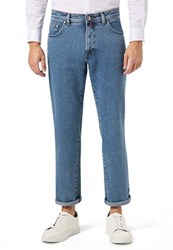 Pierre Cardin Dijon Loose Fit jeans för män, Blå (Indigo 01), 38W x 32L