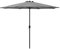 casa.pro Sombrilla Sonn 300 x 230 cm con Manivela para Jardín Patio Terraza Balcón Repelente al Agua Parasol Vara de Acero Gris