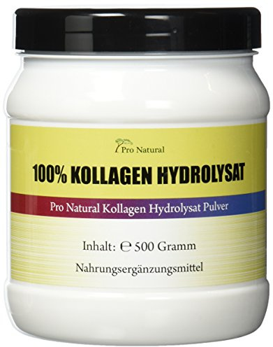 Pro Natural Kollagen - Hydrolysat 500g Pulver Collagen für die Gelenke & Knorpel (Collagen Protein Pulver)