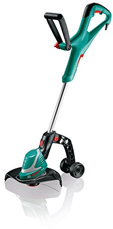 Bosch 06008 A5500 Art 30 Rasentrimmer mit Rollen, Teleskopstiel verstellbar von 80-115 cm, Schnittbreite 30 cm.
