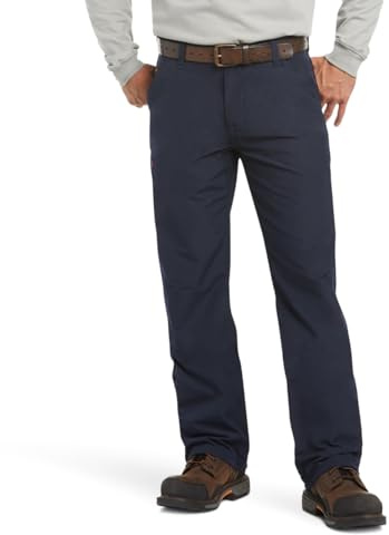 ARIAT Fr M4 Pantaloni da Lavoro Rilassati con Taglio a Stivale, Marina Militare, 31W x 36L Uomo