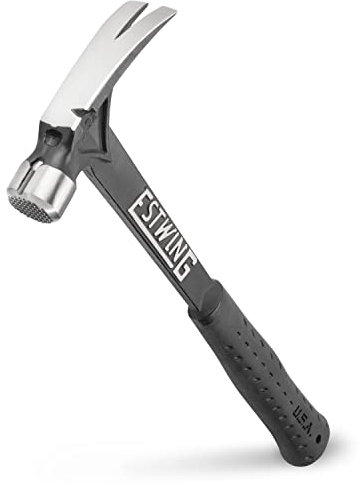 Estwing EB/15SM 15oz Ultra Black Hammer, Milled Face, Shock Reduction Grip