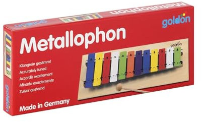 Metallophon groß, bunt, 12 Töne