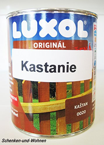 luxol d'origine Lasure de protection pour le bois intérieur et extérieur 0,75 L Couleur Châtaigne