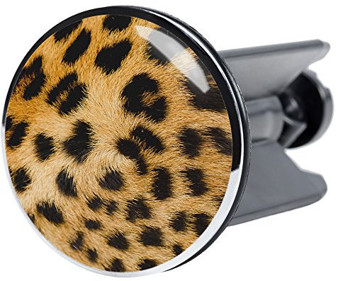 Sanilo Waschbeckenstöpsel Leopardenfell, schöner Stöpsel für das Waschbecken, universal mit Motiv