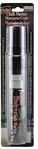 Uchida 481-C-1 Marvy Jumbo Broad Point Tip Bistro Chalk Marker, Black
