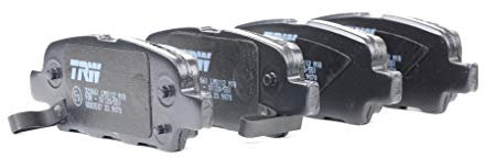 TRW GDB3507 Pastillas de Freno Juego de 4 para Nissan Qashqai I (J10, NJ10) 2006-2015 Eje Trasero y Otros Vehículos