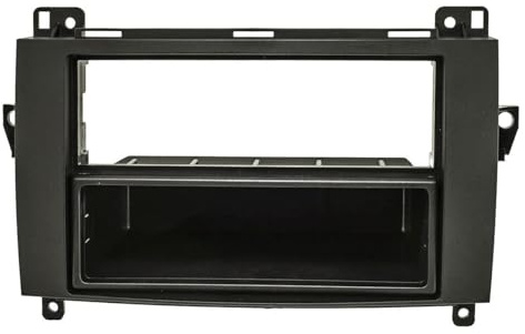 tomzz Audio 2434-016 Radioblende kompatibel mit Mercedes A (W169) B (W245) Sprinter (W906) VW Crafter schwarz