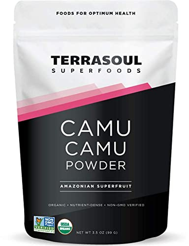 Terrasoul Superfoods Organic Camu Camu Powder, 7 Oz (2 Pack) - Raw | Vitamin C | Immune Support