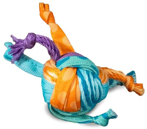 Petstages Tons of Tails - Zahnpflege-Katzenspielzeug mit Katzenminze - Spielzeug mit Bändern - Mehrfarbig