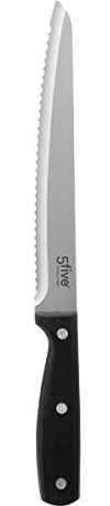 SG Secret de Gourmet 5five - couteau à pain inox essentiel black lame 20cm