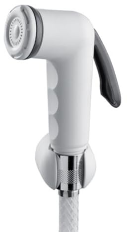 Schläfer 811710 | Set Bidet Handbrause Toilette - Abs- Bidet Sprayer Shattaf - Waschbecken - Handbrause WC - Spray Handbrause - Inkl Brauseschlauch 120 cm und Wandhalterung - Weiß