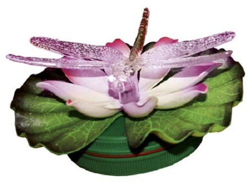 Best Season 066-38 LED Schwimmlicht Seerose mit Libelle RGB Farbwechsel
