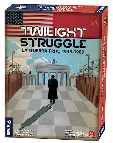 DEVIR BGTWIST Twilight Struggle, Strategisches Brettspiel, Mehrfarbig, Talla unica