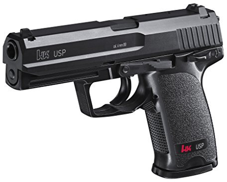 Heckler & Koch Airsoft Pistole USP, Federdruck Waffe mit 0,5 Joule, inkl. 100 x 6 mm BB Soft-Air Kugeln