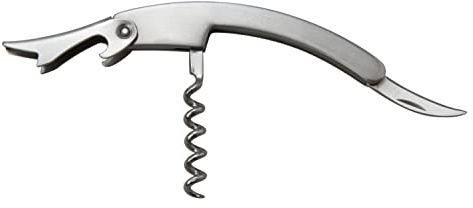 Beaumont Waiter's Friend Corkscrew Wine Opener - Stainless Steel, Ergonomic Design, Knife and Bottle Opener, 180mm Length