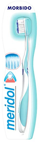 Meridol Zahnbürste Zahnfleischschutz, weich, hat Borsten mit mikrofeinen Enden und konischen Filamenten für die Reinigung der Zähne, um Plaque zu entfernen und vor Zahnfleischreizungen zu schützen