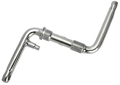 Lowrider One Piece Crank 4 1/2 Chrome. for Bicycles, Bikes Bikes, BMX, trikes