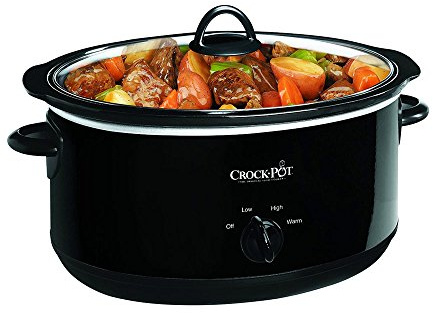 Crock-pot SCV800-B Oval Manual Slow Cooker, Black, 8 quart by Crock-Pot