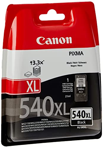 Canon Originaltinte PG-540, Größe L, Schwarz, Plastikverpackung (alte Version)
